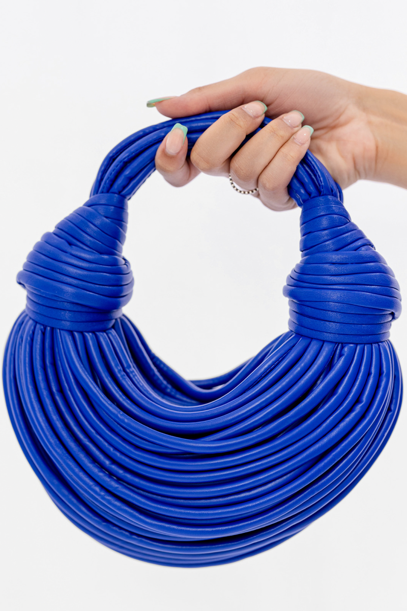 Nadia Top Knot Handbag - Royal Blue