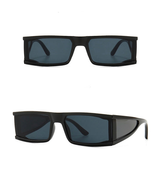 Caroline Rectangle Sunglasses (Black)